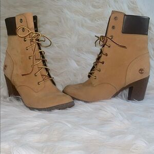 Timberland Women's Tillston Tan Leather Boots